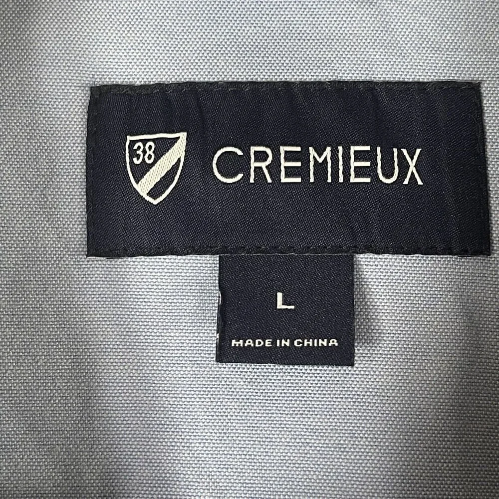 CREMIEUX Mens Brown Elbow Patch Linen Blend Unstructured Blazer Coat SIZE LARGE